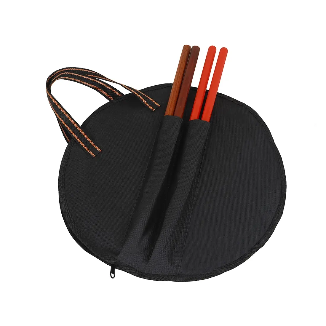 10 Inch Striped Matte Drum Bag, Durable Musical Instrument Accessory, Perfect for Percussionists, Ideal for Storage & Transport