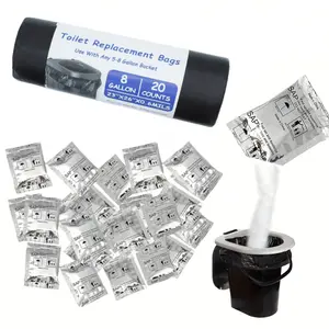 60pcs, Portable Toilet Absorbent Gel Packs & Camping Toilet Bags - Odorless, Non-Toxic & Leakproof for Camping, Hiking & Outdoor Adventures - Ideal for Potty Bags & Portable Toilets