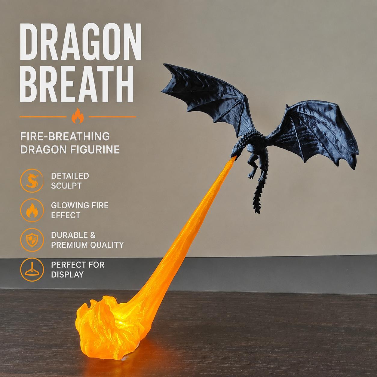 Dragon Flame Book Nook With Light 3D Printed Fire Breathing Dragon dragon-flame-book-nook-with-light-3d-printed-fire-breathing-dragon