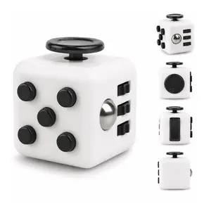 Fidget Cube Stress Toy, 6 Side Sensory Fidget Toy for Anxiety & Focus, Silent Clicking Handheld Fidget Toy for Adults Kids ADD ADHD OCD