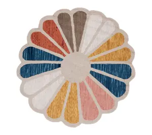 Safavieh Novelty Hand Tufted Wool 5' x 5' Petal Rug