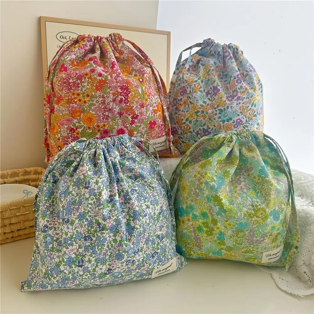 Gift for Her/Him 1pc Cute Forest Wind Vintage Printing Drawstring Bag, Gift Bag, Sorting Storage Bag, Home Dust Bag, Travel Portable Storage Bag, Jewelry Cosmetics Storage Bag, Hanging Bag
