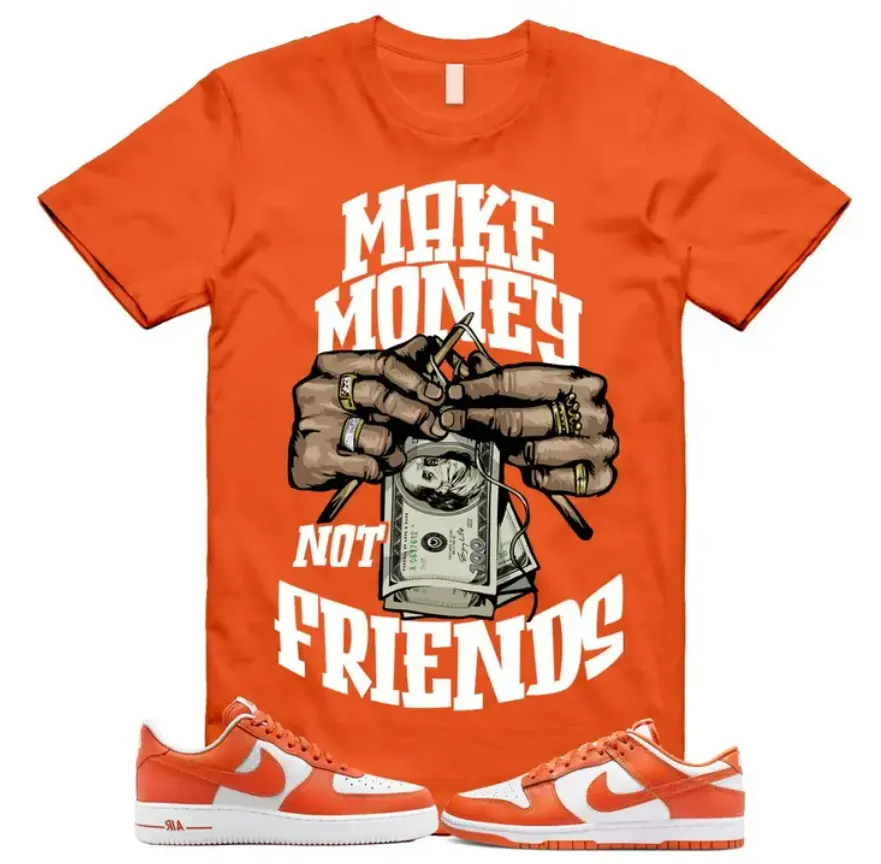 Dunk Cosmic Clay White Orange Low Air Force 1 '07 T Shirt Match MM, Dunk Cosmic Outfit, Trending Shirts, Top Tshirt