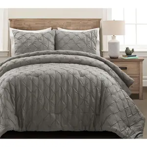 Lush Decor Ravello Pintuck Comforter 3-Piece King/Cal King