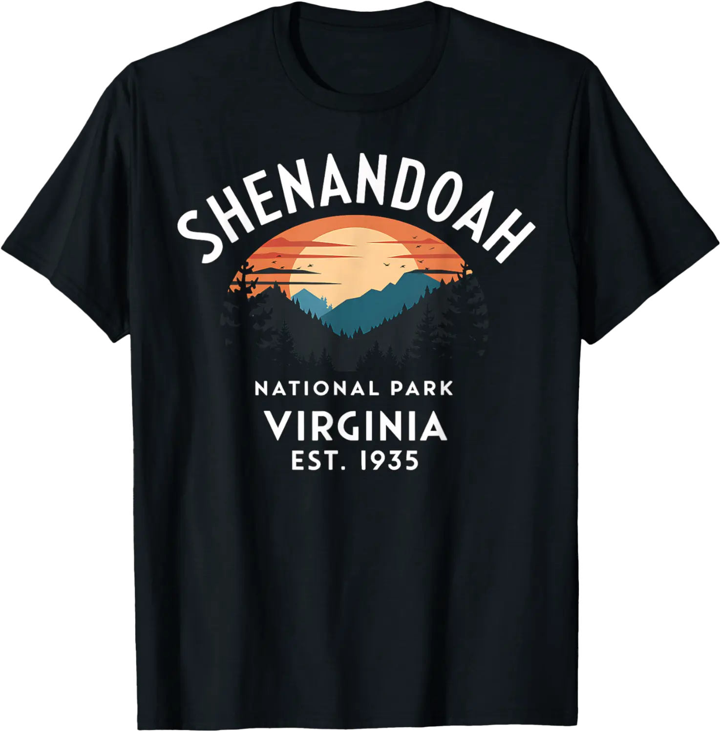 Shenandoah National Park Virginia Hiking Souvenir Gift T-Shirt - Bernadetab Shop 54B0DNCNYPXF