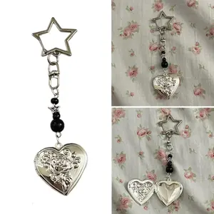 Fashionable Heart Keychain Pendant Love Bag Pendant Portable Camera Accessory