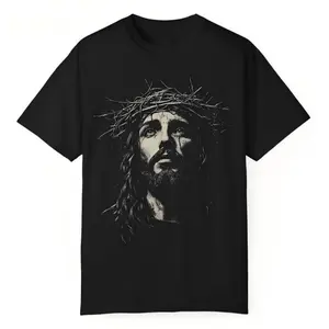 Christian Jesus Shirt Unisex Streetwear Religious Gift Faith Apparel Vintage 90s Graphic Tee Made of Cotton Round Neck Short Sleeves