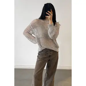 OVERSIZED CROCHET SWEATER