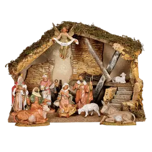 5" Fontanini 11-PC Nativity Set with Italian Stable - 5" Scale