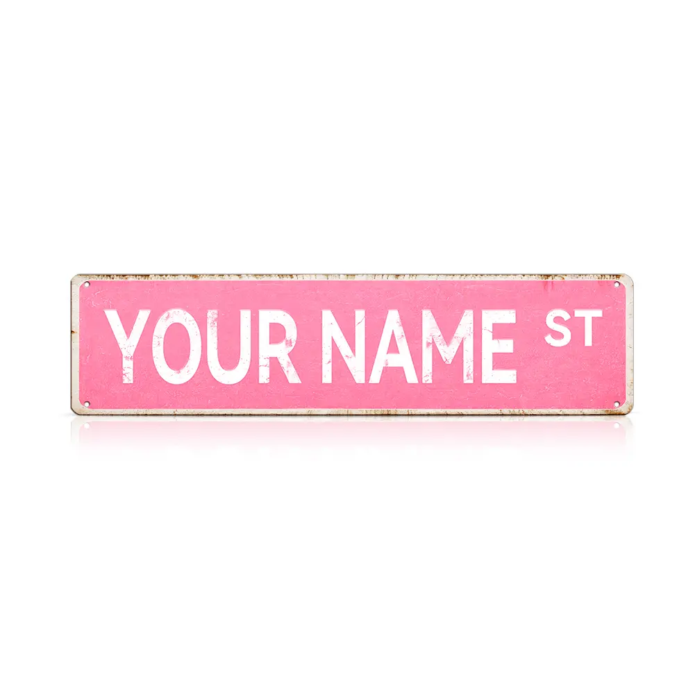 Custom Street Sign Vintage Metal Tin Sign Decor Decoration