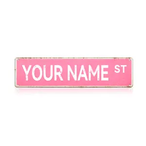 Custom Street Sign Vintage Metal Tin Sign