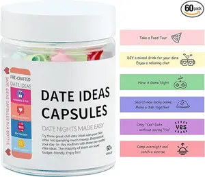 60+ Capsule Surprise Date Night Ideas - Pick & Unfold Romantic Date Night Ideas in a Bottle | Fun & Budget-Friendly Couple Activities, Unique Gifts for Wedding, Anniversary & Bridal Shower