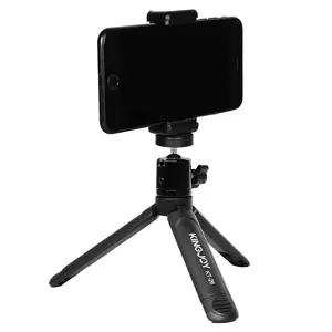 Jinjie KT26 Portable Mini Desktop Tripod Live Streaming Photography Phone Projector Plastic Stand Set