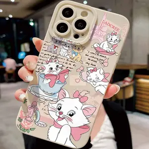 Complex Marie Cat Cup Pattern Phone Case Cover, Accessories, made of thickened TPU material, shockproof, compatible with VIVO Y21 (Y21T), Y35, Y36 (Y27S), Y03 (Y18), Infinix Smart 8 (Smart 8 Pro), Smart 9 (Hot 50i), Hot 30i