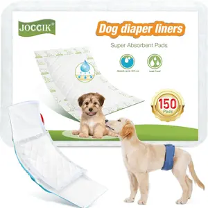 Dog Diaper Liners 150ct Super Soft and Absorbent Dog Diaper Booster Pads for Male Dog Belly Bands or Female Dog Diapers Regular 150pcs