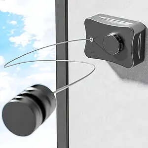 Heavy-Duty Retractable Clothesline - 5.1m Stainless Steel, Indoor/Outdoor Invisible Laundry Line for Towels & Quilts - Perfect for Small Spaces, Rental Rooms & Balconies - Ideal Gift for Apartment Dwellers Plastic White