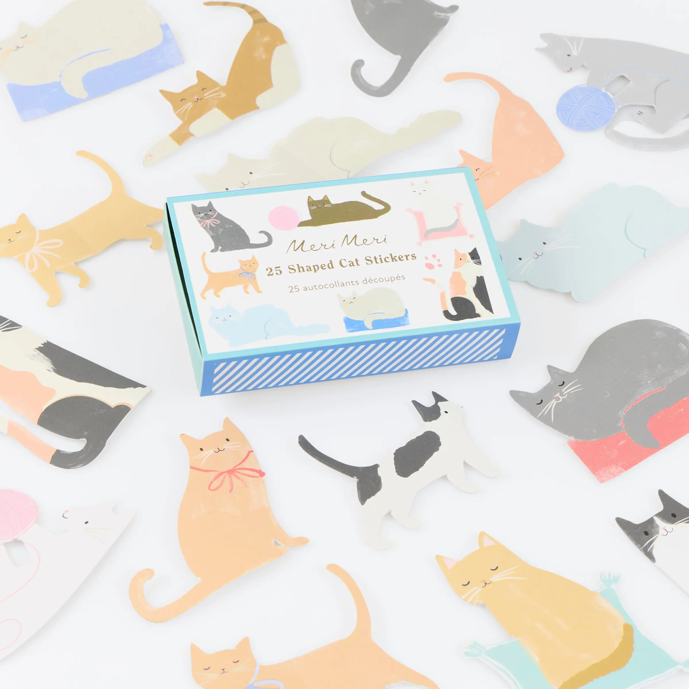 Cat Shaped Stickers (x 25 stickers)