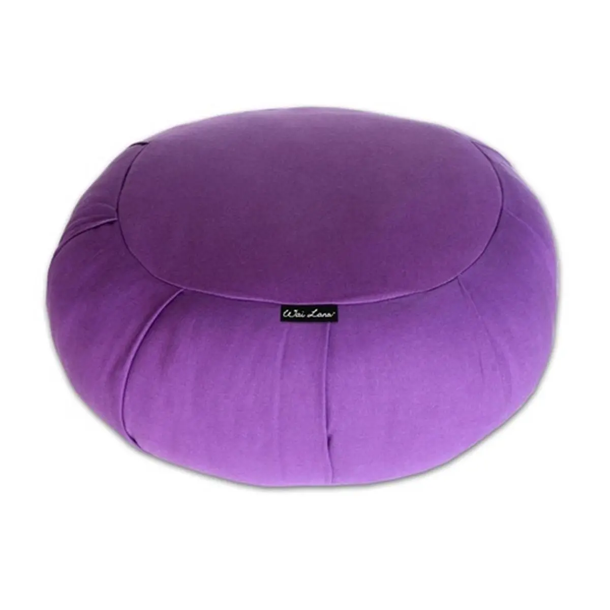 Wai Lana Productions Cotton Zafu Meditation Cushion - Purple, Supportive Comfortable Seat for Meditation Practices, Indoor Use