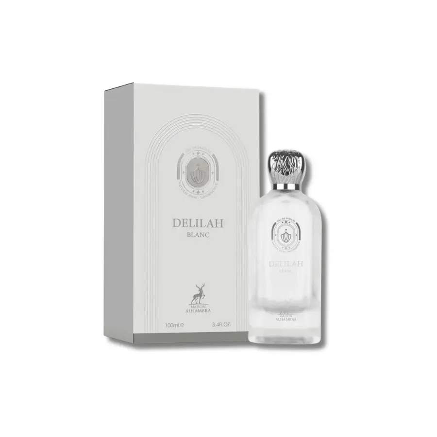 Maison Alhambra Delilah Blanc Eau De Parfum - Women's Aromatic Floral Perfume, 3.4 fl oz (3 to 3.9 fl oz Range), Single Item Elegant Fragrance, Elegant Floral Scents, Adults, Citrus Floral