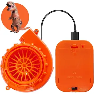 Mini Blower Fan For Inflatable Game Clothing Suits, Halloween Cosplay Party Supplies, Orange