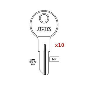 1054B Car Key Holder Blank Accessory, Compatible with IN8 & ILC-7D, 10-Pack for Commercial & Residential Use