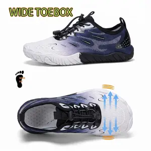 Women’s Wide Toe Box Running & Water Shoes, Breathable Gradient Mesh Lightweight Athletic Sneakers, Shock-Absorbing Non-Slip Sports Footwear, Quick-Dry Low-Top Trainers for Jogging, Gym, Trail Running & Water Activities