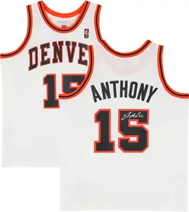 Carmelo Anthony Denver Nuggets Autographed White Mitchell & Ness 2006-07 Swingman Jersey - Fanatics Authentic Certified