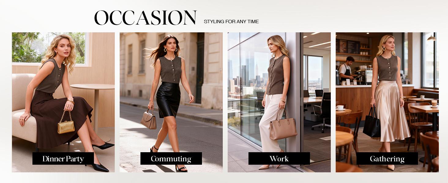 Arach&Cloz Women's Wool Blend Non See Through Button Down Business Casual Tank Tops 2026 Arach&Cloz Women's Wool Blend Non See Through Button Down Business Casual Tank Tops 2026