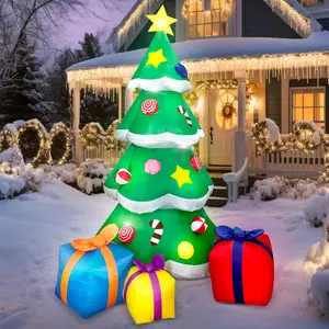 7 FT Christmas Tree Inflatables Outdoor Decoration, Giant Christmas Inflatable Tree , Indoor Outdoor Yard Garden Lawn Décor