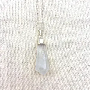 Clear Quartz Pendulum Necklace