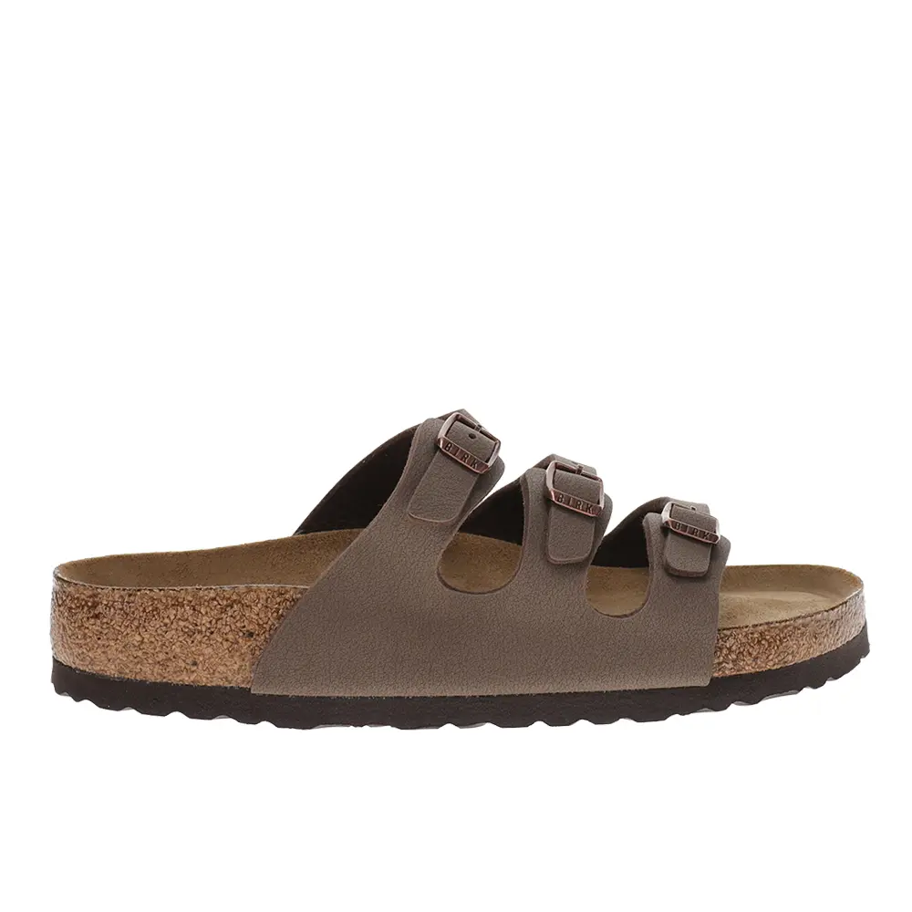 BIRKENSTOCK Womens Florida Soft Footbed Birkibuc Casual Sandals Casual - Brown
