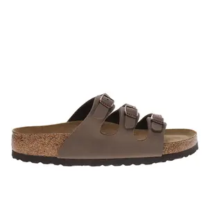 BIRKENSTOCK Womens Florida Soft Footbed Birkibuc Casual Sandals Casual - Brown
