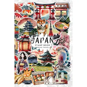 Japan Eki Stamp Travel Journal Book: Wandering Traveller - Pocket/Passport Edition