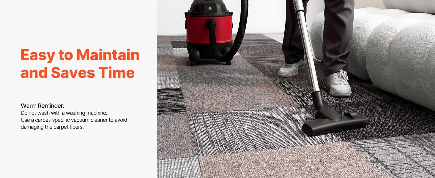 Interlocking Carpet Tiles 20x20 Inch, Reusable 24-Piece Modular Carpet Squares For Seamless Floor Covering, Soft Padded Commercial Grade, 66.6 Sq Ft Coverage, DIY Easy Installation For Living Room, Bedroom, Indoor, Multicolor