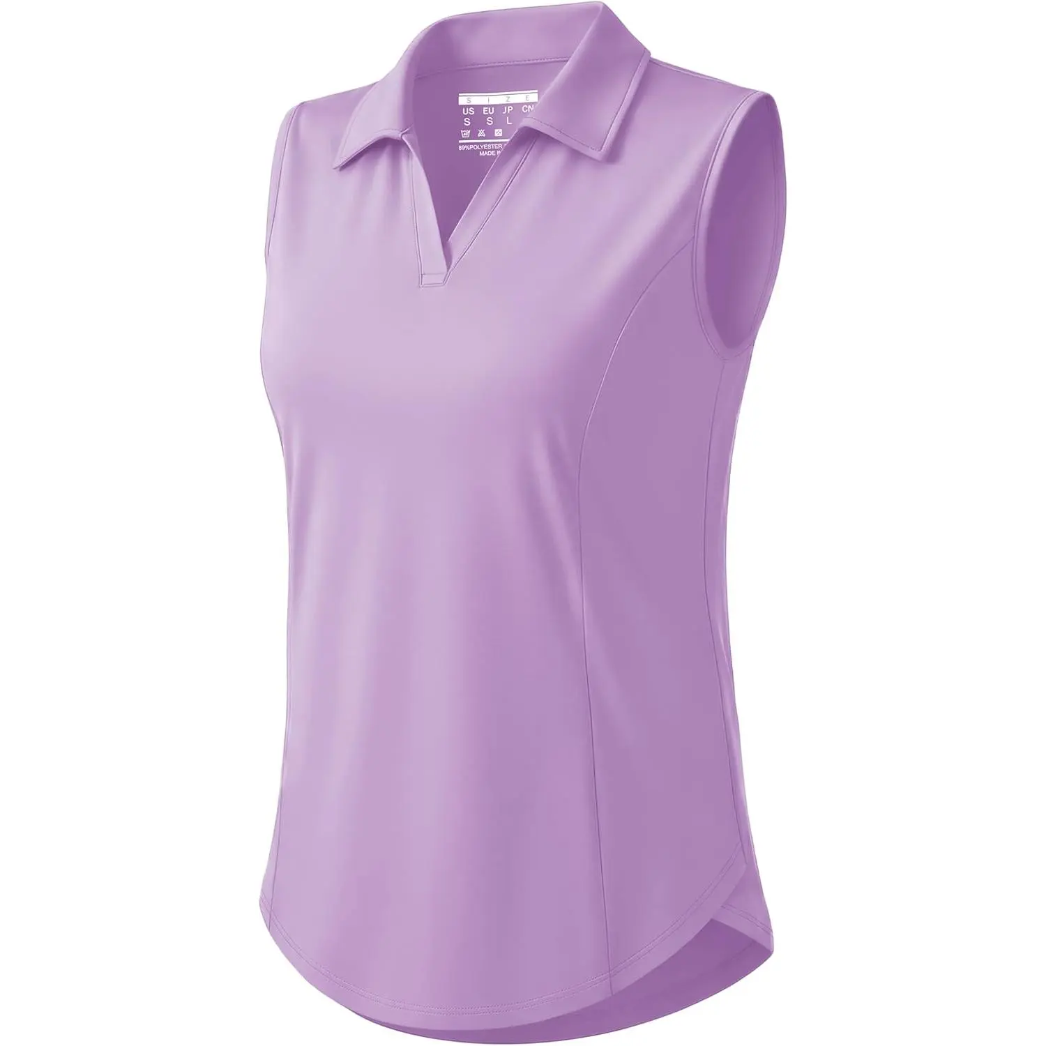 Cotrasen Sleeveless Golf Shirts for Women V Neck Collared Polo Tank Top | UPF 50+, Qucik Dry, Moisture Wicking, Tennis, Work, Workout, Outdoor, Casual, Athletic, Sport, Lightweight, Cooling, Exercise