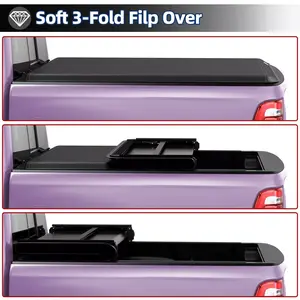 Soft Tri-fold / Hard Tri-fold Truck Bed Tonneau Cover Compatible with 2019-2024 Ford Ranger