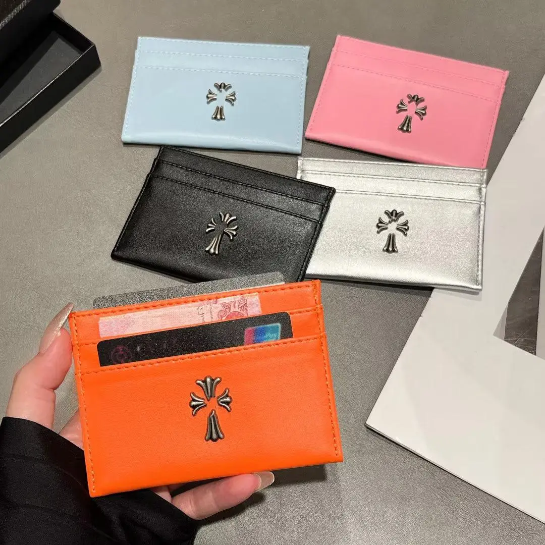 Women’s Slim PU Leather Card Holder Wallet, Multi-Slot Credit Card Case with Coin Pocket, Compact Mini Purse