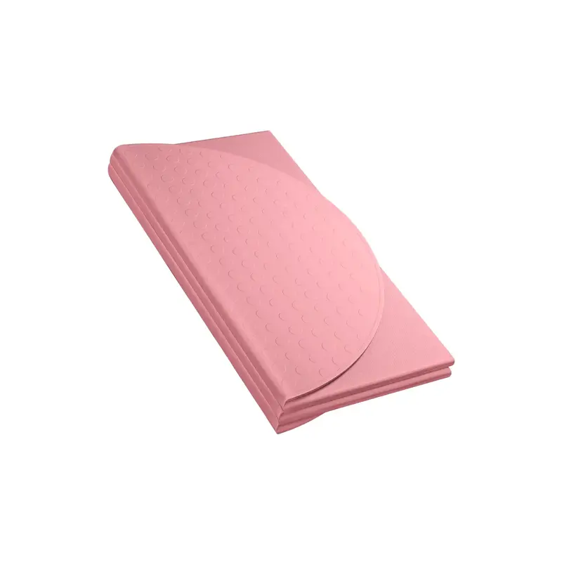 Bala 1x Compact Exercise Mat - 12MM Thick EVA Foam, 68”x24” Capsule Shape, Non-Slip Surface, Foldable Travel-Ready, Booty Band Included, Home Yoga & Pilates Equipment for Studio & Home Rehab, Exercise Mats for Floor