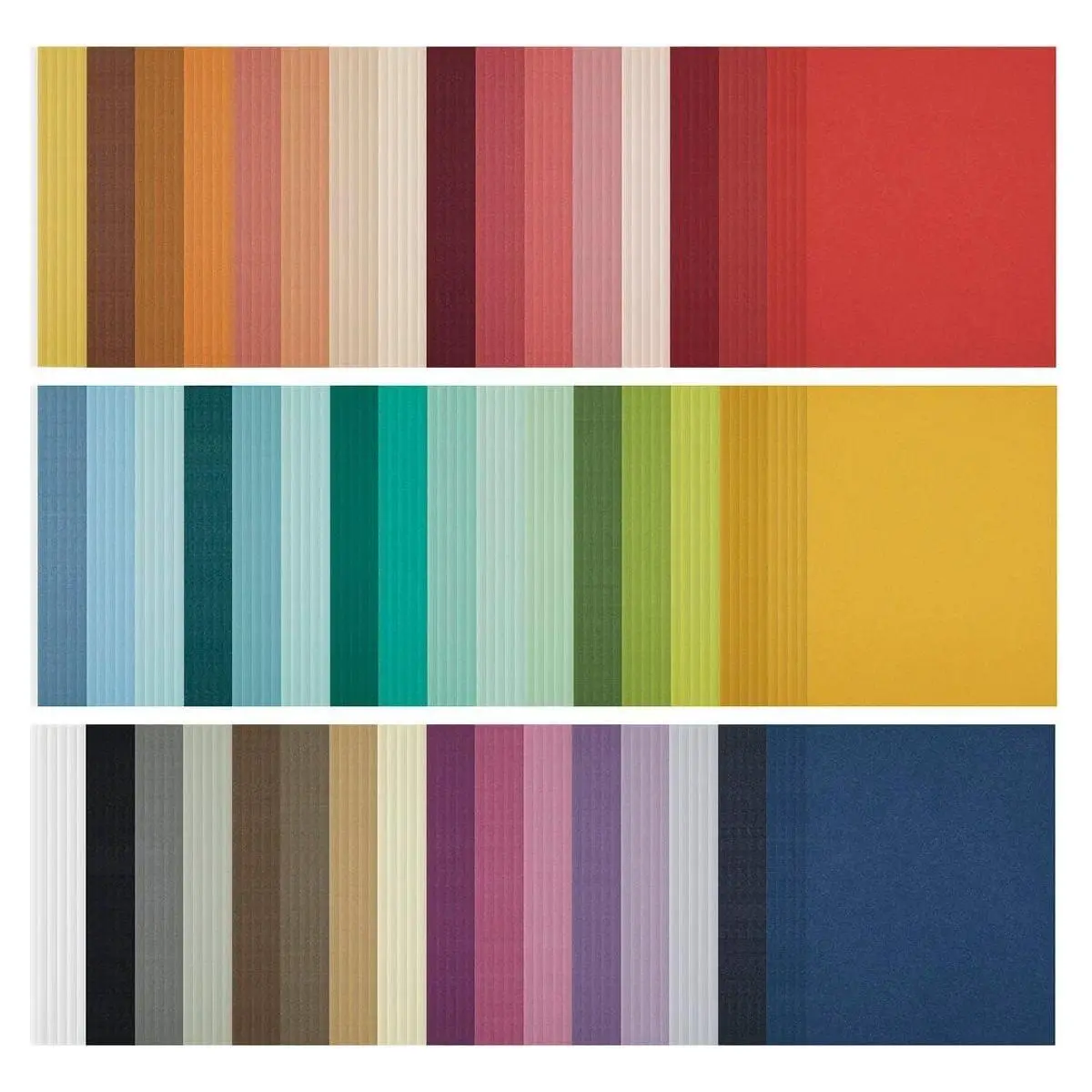 The Full 48 ColorWheel Cardstock Pack 8.5" x 11" - 5 each