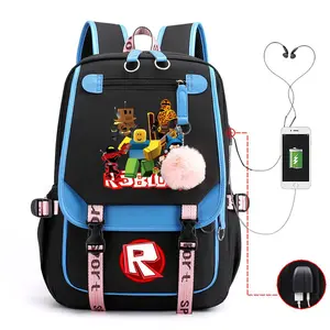 2026 New ROBLOX Game Peripheral Personalized Printed Backpack Large Capacity School Bag