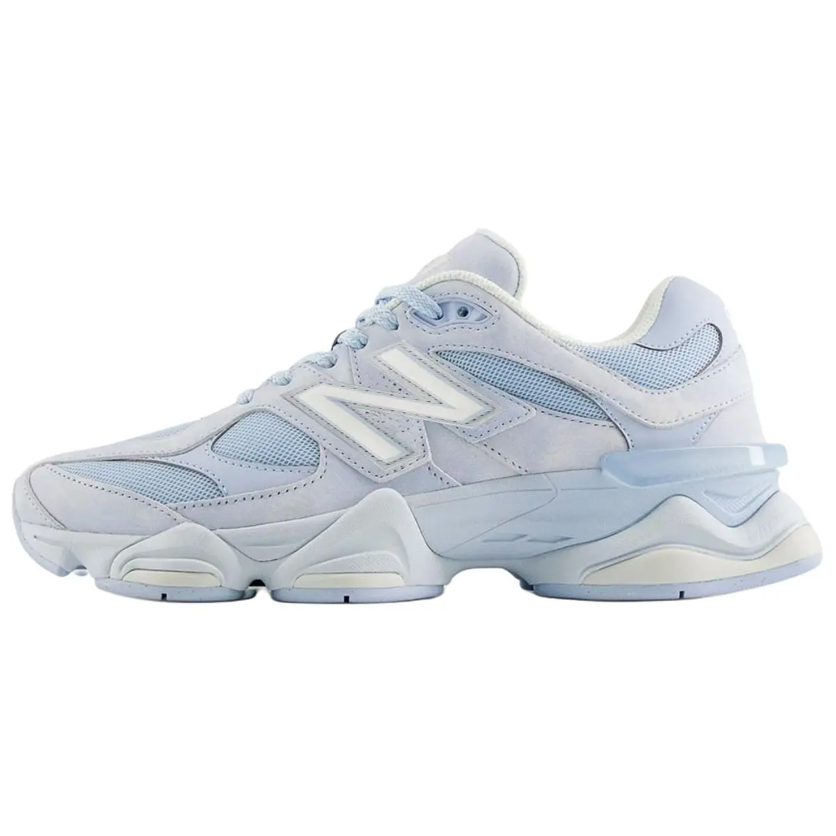 NEW BALANCE 9060 Men's Sea Salt Oxford Blue Classic Sneaker, Breathable Mesh Runner Shoe with Cushioned Insole for Casual Wear, Walking Shoes, Sports Shoes
