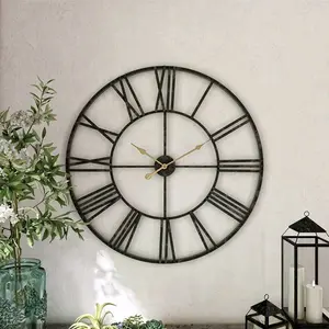 Hanging Decor Baxton Jannette Wall Clock 30 Inch Metal