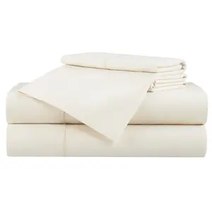 Aston & Arden Linen and Eucalyptus Lyocell Sheet Set, Classic Linen Look, Modern Tencel™ Linen Blend For Moisture Wicking and Cooling, Soft and Breathable Sheets