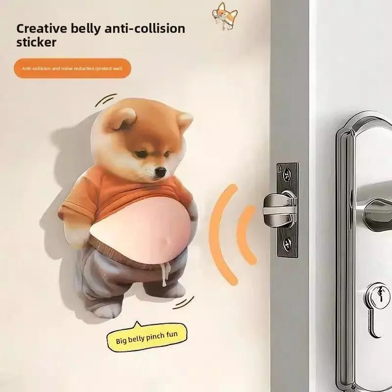 5pcs Multi-Functional Soft Gel Stress-Relief Stickers - Soft Adhesive Anti-Collision Pads for Wall, Door Handle, Sports & Outdoor Gear, with Cute Decor & Protection Function, Smartphone, Cellphone, Devices, Handheld, Accessories, Room Decor, Home, Adhesiv