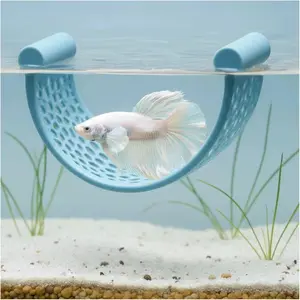 Floating Decorative Fish Bed for Aquariums, Resting Hideaway for Small Aquaria & Nano Tanks, Essential Fish Tank Accessories