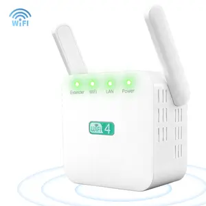 WiFi Signal Extender, Wifi Repeater Extender, WiFi Booster and Range Expander, Long-Range WiFi Extender with Ethernet Port, Covers up to 1000 sq. ft, Home Wireless Signal Amplifier, Supports 2.4GHz Band