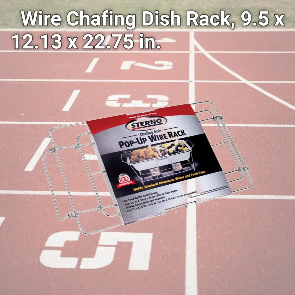 212 MAIN Wire Chafing Dish Freestanding Rack, 9.5x12.13x22.75 in Wire Frame, for Outdoor Leisure & Fishing Gear Organization, Fishing Organization