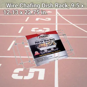 Sterno 8838633 Wire Chafing Dish Rack, 9.5 x 12.13 x 22.75 in.