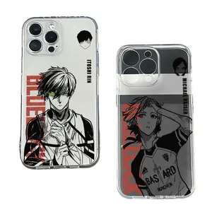 Hot Anime B-Blue Locks Phone Cases For iPhone 17 16 15 14 13 12 11 Promax Pro Air Plus Transparent Shockproof Protective Cover Protection