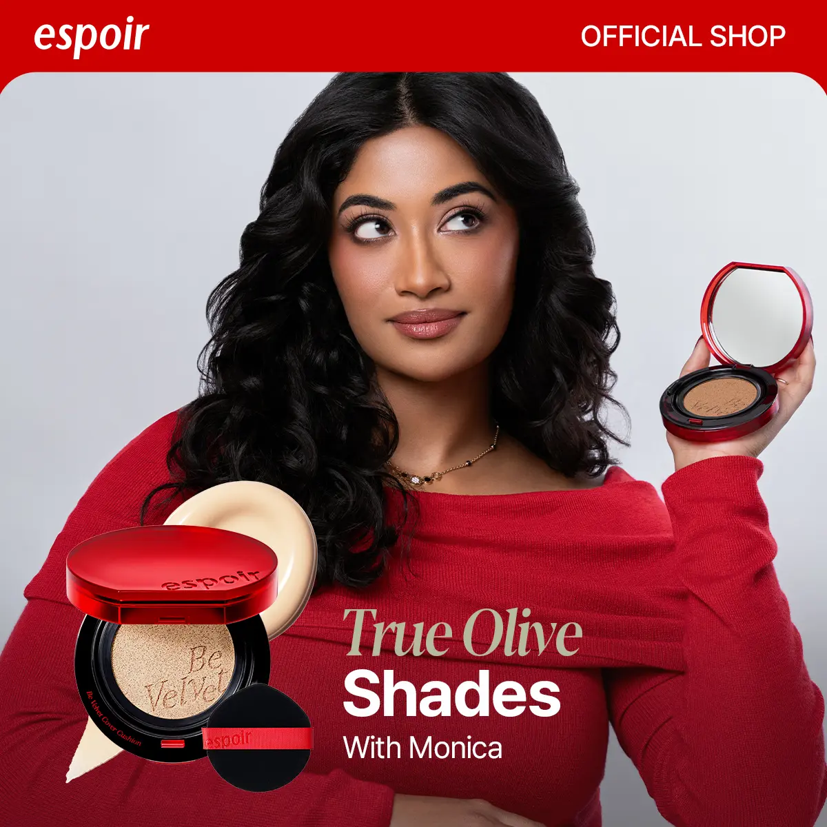 [Espoir Official] Be Velvet Peptide Cover Cushion - Hydrating Foundation, Buildable Matte Coverage, Peptides, Hyaluronic Acid, Smoothing, Non-Oxidizing, Lightweight, Long-Lasting, Vegan K-Beauty (31 Shades) Maquillaje